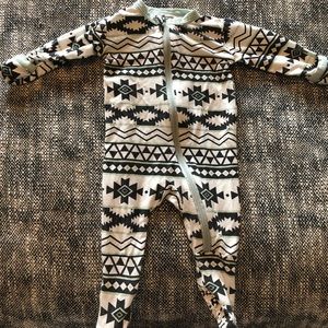 Kickee Pants Aztec Print Zip-Up PJs